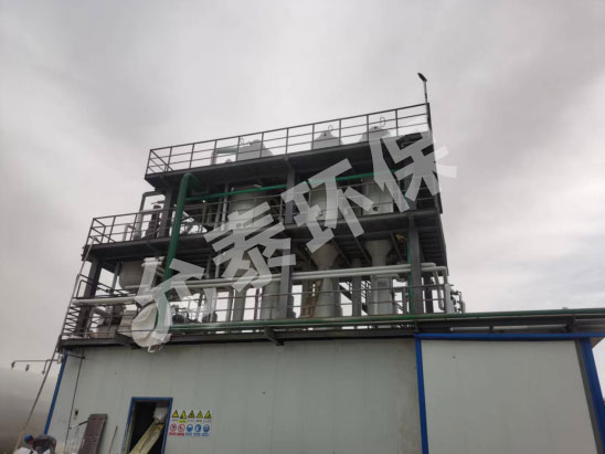 105t/D 醋酸鈉、硫酸鈉高鹽廢水  三效強(qiáng)制循環(huán)蒸發(fā)器成套系統(tǒng)